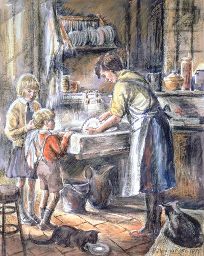 Aiutando con il Lavaggio dei Piatti da Anthea Durose