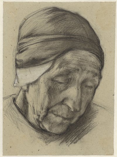 Testa di Jantien Klinker, vista di tre quarti da Anthon Gerhard Alexander van Rappard