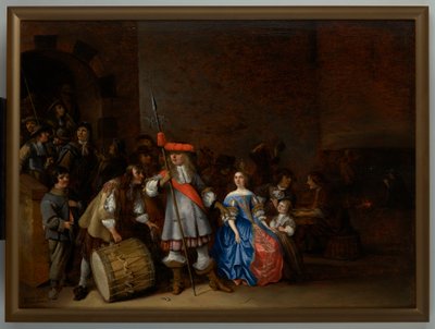 Scena nella guardiola da Anthonie (1601 73) Palamedesz