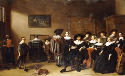 Ritratto di Gruppo in un Interno da Anthonie Palamedesz