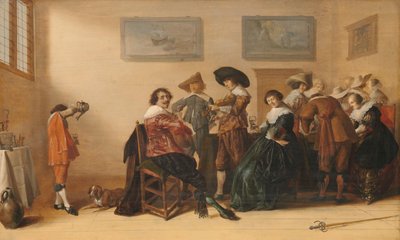 Compagnia allegra in una stanza, 1633 da Anthonie Palamedesz