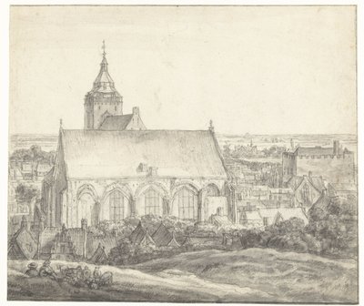 Chiesa di Buurkerk a Utrecht da Anthonie Waterloo