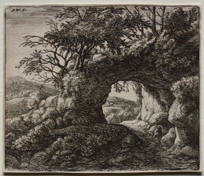 Quattro Paesaggi: La Roccia Forata da Anthonie Waterloo