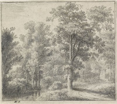 Ingresso del bosco Vedute del bosco, serie A da Anthonie Waterloo