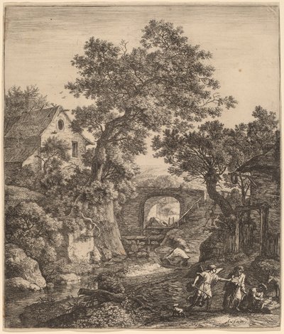 Paesaggio con la Circoncisione del Figlio di Mosè da Anthonie Waterloo
