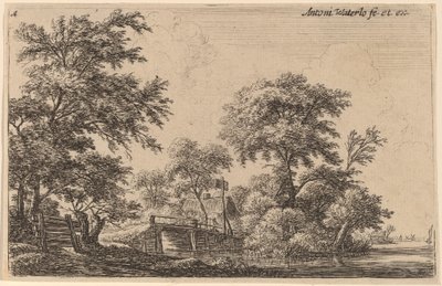 Assi attaccate a quattro alberi da Anthonie Waterloo