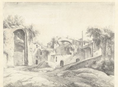 Rovine delle terme di Diocleziano a Roma da Anthonie Waterloo