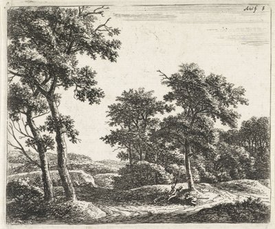 Pastorelli che riposano sotto un albero da Anthonie Waterloo