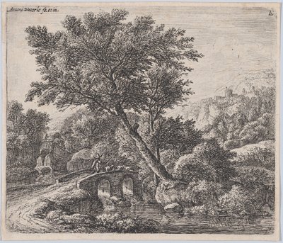 Pastore su un Piccolo Ponte, XVII secolo da Anthonie Waterloo