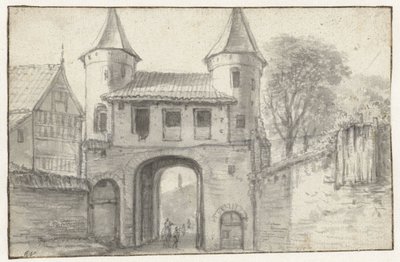 Porta della città di Amburgo (?), vista dall