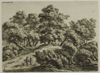 Il falconiere e il cacciatore da Anthonie Waterloo