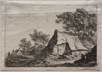 Dodici Paesaggi: Tavola I, Il Piccolo Borgo da Anthonie Waterloo