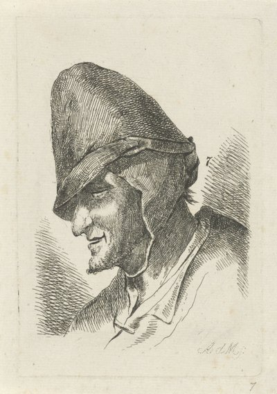 Uomo con cappello alto da Anthonie Willem Hendrik Nolthenius de Man