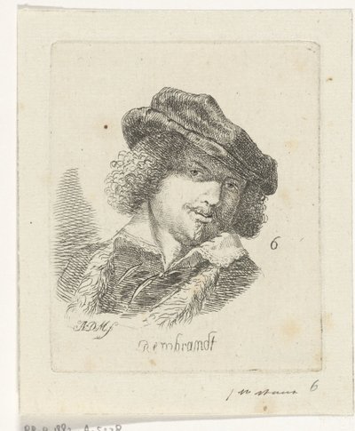 Ritratto di Rembrandt da Anthonie Willem Hendrik Nolthenius de Man