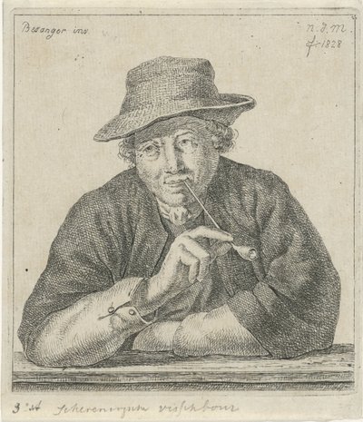 Uomo che fuma da Anthonie Willem Hendrik Nolthenius de Man
