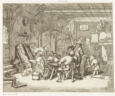 Interno contadino da Anthonie van den Bos