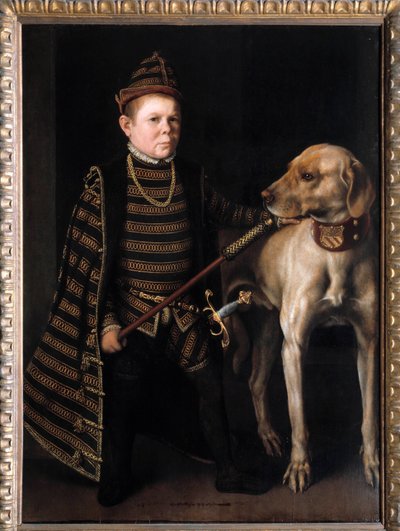 Ritratto del nano del Cardinale Granvelle da Anthonis Mor van Dashorst