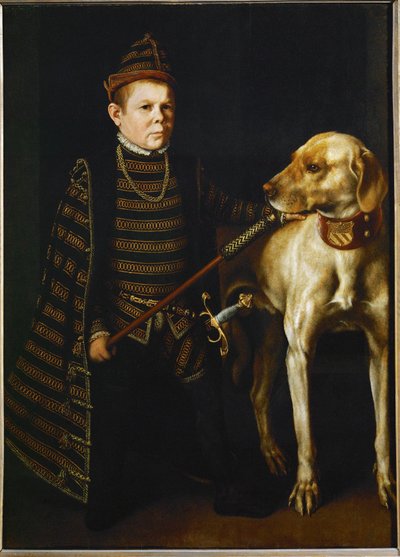 Il nano del cardinale Granvella ... da Anthonis van Dashorst (c.1519-1576/77) Mor