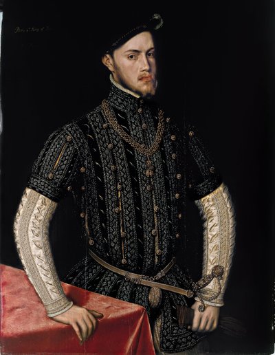 Ritratto di Filippo II (1527-1598), re di Spagna e Portogallo da Anthonis van Dashorst Mor
