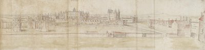 Palazzo di Hampton Court dal nord da Anthonis van den Wyngaerde