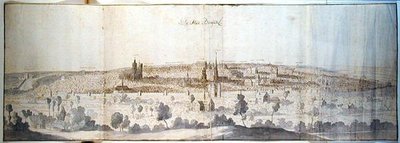 Vista panoramica di Bruxelles da Anthonis van den Wyngaerde