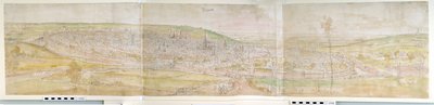 Vista panoramica di Bruxelles dal nord da Anthonis van den Wyngaerde