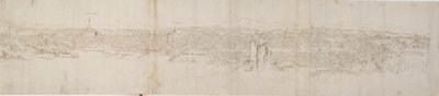 Veduta panoramica di Roma dal Monte Gianicolo, c1550 da Anthonis van den Wyngaerde
