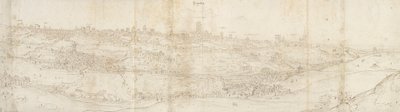 Veduta panoramica di Segovia da est, c1560-1570 da Anthonis van den Wyngaerde