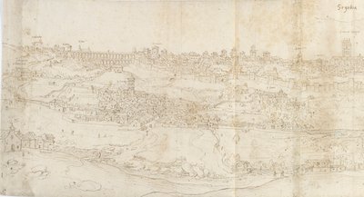 Vista panoramica di Segovia da est, c1560-1570 da Anthonis van den Wyngaerde