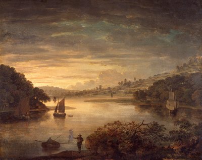 Veduta sul fiume Neath nel Glamorganshire, 1740-1760 da Anthony Devis