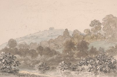 Paesaggio con ruscello in primo piano da Anthony Devis
