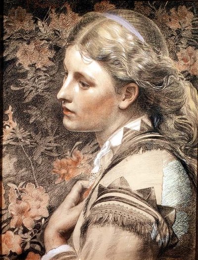 Ritratto di Mary Sandys da Anthony Frederick Augustus Sandys