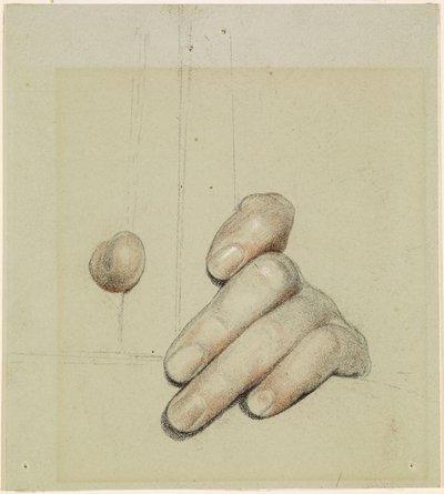 San Giorgio per la gloriosa Inghilterra - Studio della mano sinistra che afferra una barra, 1880 da Anthony Frederick Augustus Sandys
