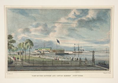 Veduta della Batteria e del Castle Garden da Anthony Imbert