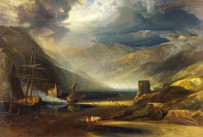 Una scena sulla costa, Merionethshire - Tempesta in dissolvenza da Anthony Vandyke Copley Fielding
