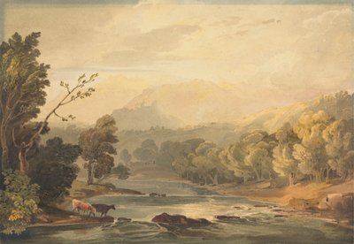 Una vista sul Brathay vicino ad Ambleside da Anthony Vandyke Copley Fielding