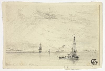 Dunbarton vista dal Clyde da Anthony Vandyke Copley Fielding