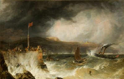 Barca postale che entra nel porto, 1855 da Anthony Vandyke Copley Fielding