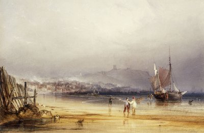 Castello di Scarborough dal sud, 1838 da Anthony Vandyke Copley Fielding