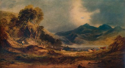 Snowdon sopra la testa di Traeth Mawr, 1853, 1935 da Anthony Vandyke Copley Fielding
