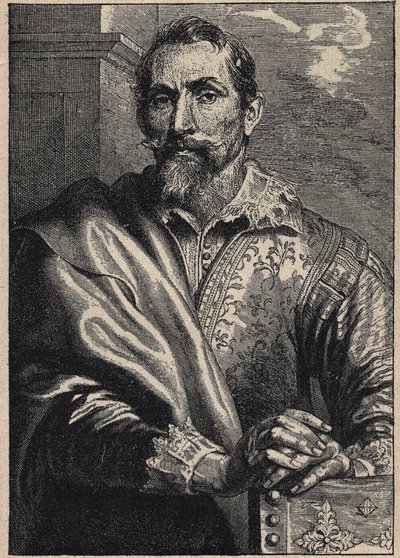 Ritratto di Synders (Franciscus Snyders) (Frans Snyders o Snijders) 1579-1657 di Anthony van Dyck da Anthony van (after) Dyck