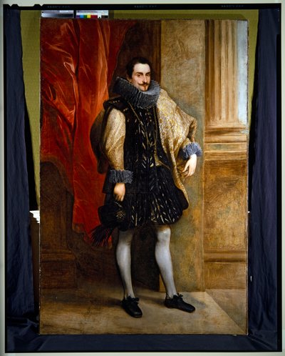 Ritratto a figura intera, nobile genovese da Anthony van (attr. to) Dyck