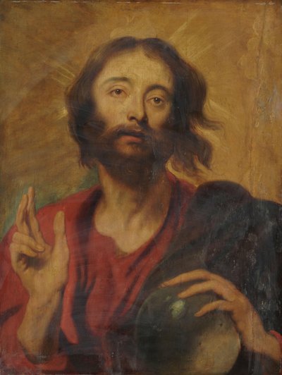 Cristo come Salvatore del mondo da Anthony van Dyck (after)