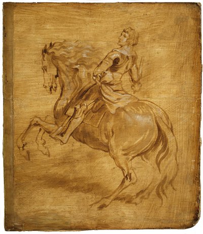 Un uomo a cavallo da Anthony van Dyck