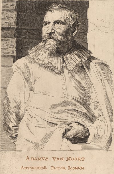 Adam van Noort, probabilmente 1626-1641 da Anthony van Dyck