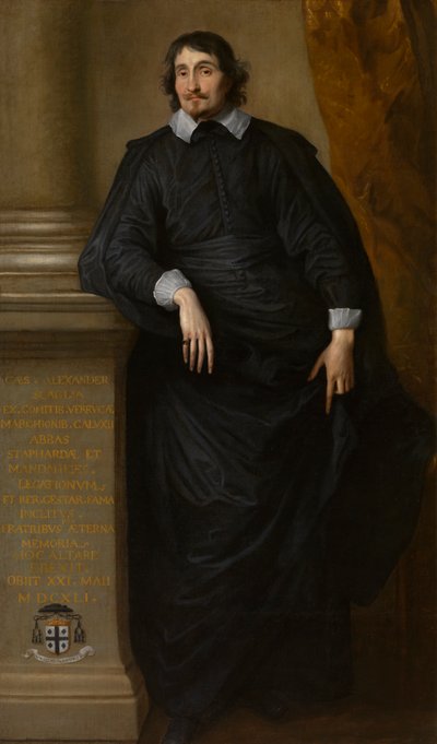 Cesare Alessandro Scaglia, Abate di Staffarda, c.1634 da Anthony van Dyck