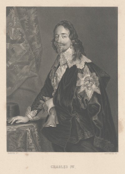 Carlo I, inciso da A.H. Payne da Anthony van Dyck