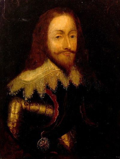 Carlo I, in armatura con l