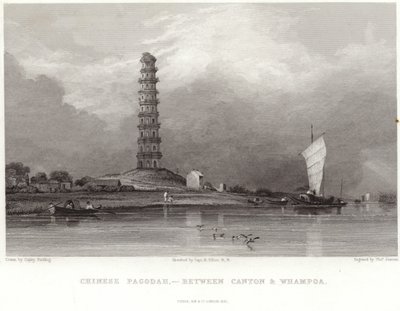 Pagoda cinese tra Canton e Whampoa da Anthony van Dyck