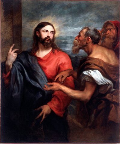 Cristo con la moneta o il pagamento del tributo da Anthony van Dyck